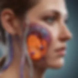 Diagram illustrating lupus-related kidney damage mechanisms