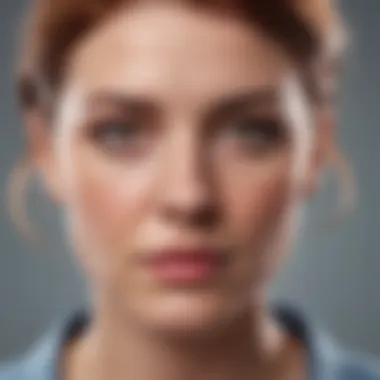 Mental Health and Estrogen Levels Visual representation of mental health implications due to estrogen decline
