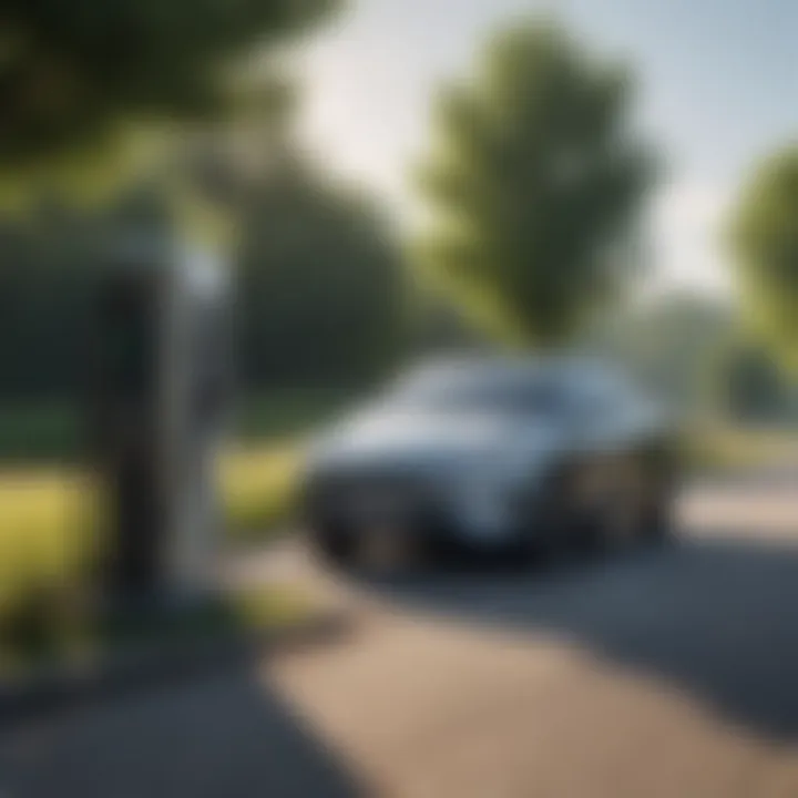 Electric vehicle charging in a rural area
