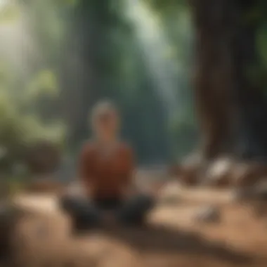 Illustration of mindfulness and meditation practices