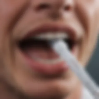 Detailed View of PCR Mouth Swab Kit Close-up of a PCR mouth swab kit