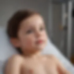 Electrode placement on a pediatric patient