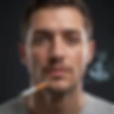 Mental Health and Smoking Cessation Chart depicting the relationship between mental health and smoking cessation.