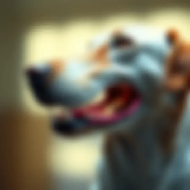 Understanding Tracheal Collapse in Dogs An anatomical illustration of a dog's trachea highlighting the area affected by collapse