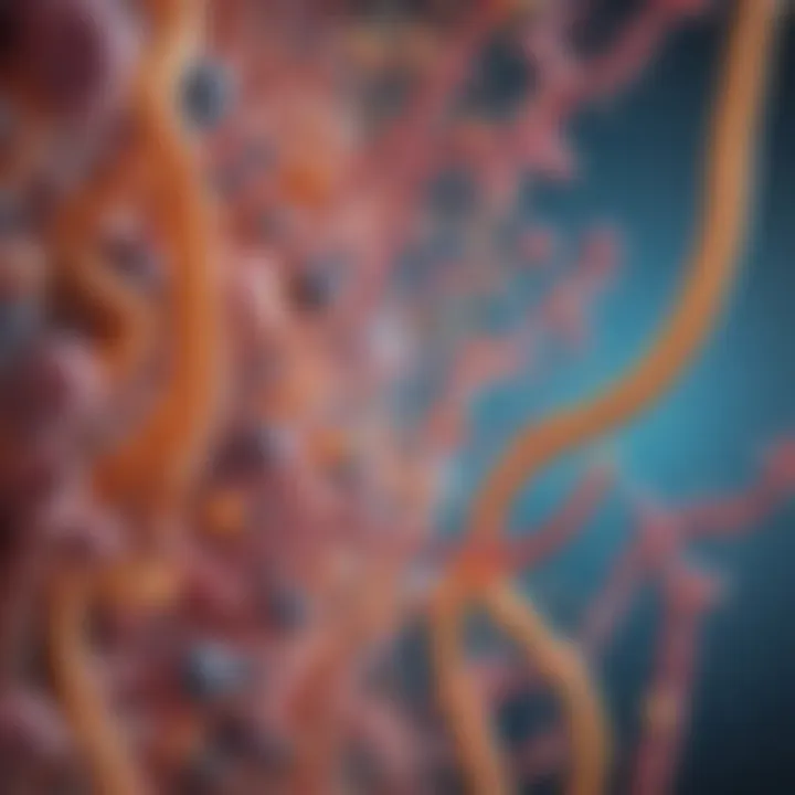 An illustration representing the gut microbiome, highlighting its complexity.