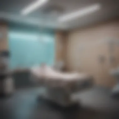 Patient recovery room post-surgery with advanced technology