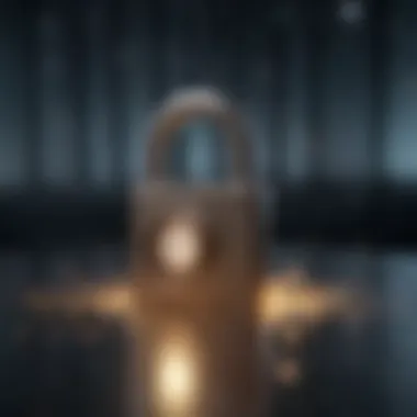 Data Protection in a Mobile World A digital lock symbolizing data protection