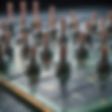 Close-up of solder joints on a printed circuit board