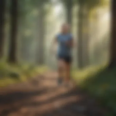A serene outdoor setting for exercise and relaxation