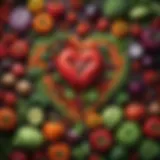A vibrant medley of fresh vegetables showcasing a heart-healthy diet.