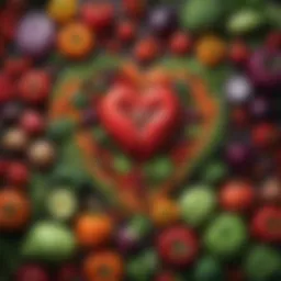 A vibrant medley of fresh vegetables showcasing a heart-healthy diet.