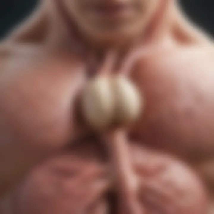 Illustration depicting the adrenal glands and cortisol production