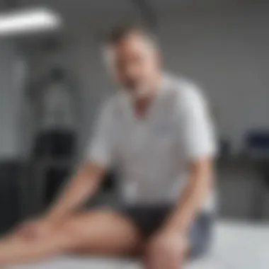 Rehabilitation Session for Hip Replacement Patient undergoing physiotherapy after hip replacement