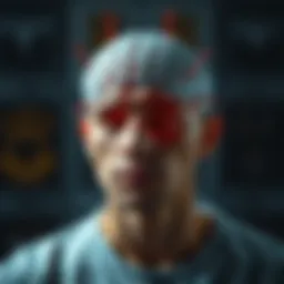 Visual representation of cognitive symptoms related to Type 2 bipolar disorder