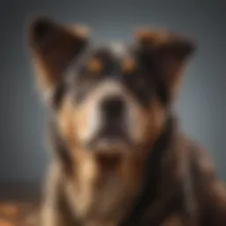 A close-up of a healthy dog with a shiny coat, representing well-being