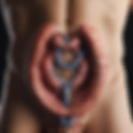An anatomical diagram illustrating the male reproductive system.