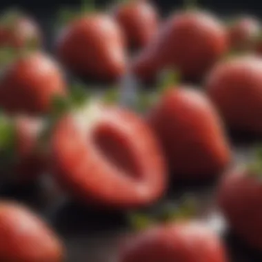 Health Benefits of Strawberry Acidity Illustration depicting the health benefits associated with the acidic nature of strawberries