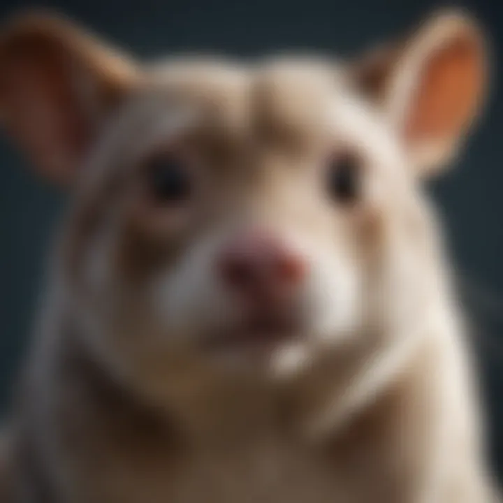 Conceptual artwork illustrating ethical dilemmas in animal research