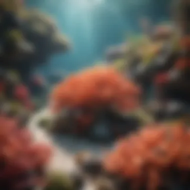 Lush Coral Ecosystem Vibrant coral reefs before bleaching