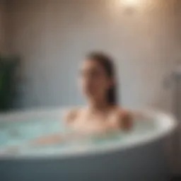 Soothing warm water bath for relief