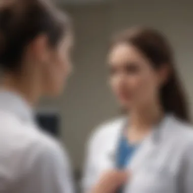 A nurse interacting with a patient using telehealth technology