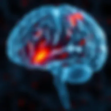 Neuroscience of Sleep and Mood Disorders A brain illustration highlighting areas affected by depression and sleep