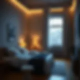 A serene bedroom environment promoting restful sleep