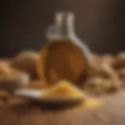 Nutritional profile of brewer's yeast showcasing vitamins and minerals