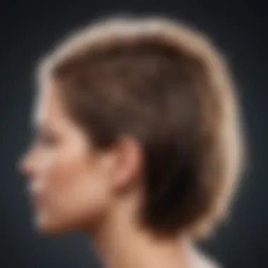 Illustration depicting hair growth cycle stages and taurine's influence
