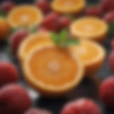 Antioxidant Benefits of Vitamin C A scientific illustration showcasing the antioxidant properties of vitamin C.