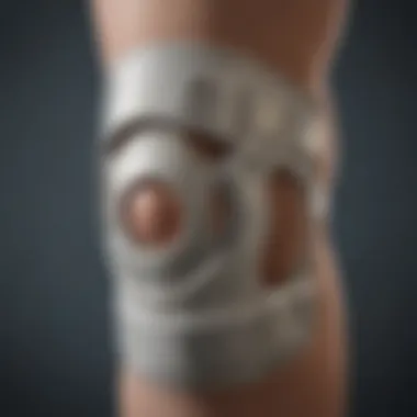 Detailed view of ACL brace showcasing design and materials