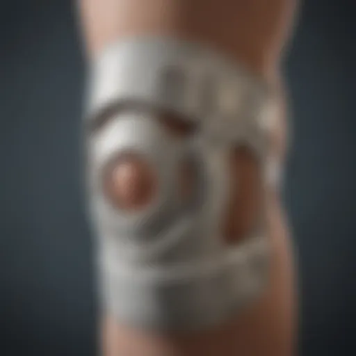 Detailed view of ACL brace showcasing design and materials