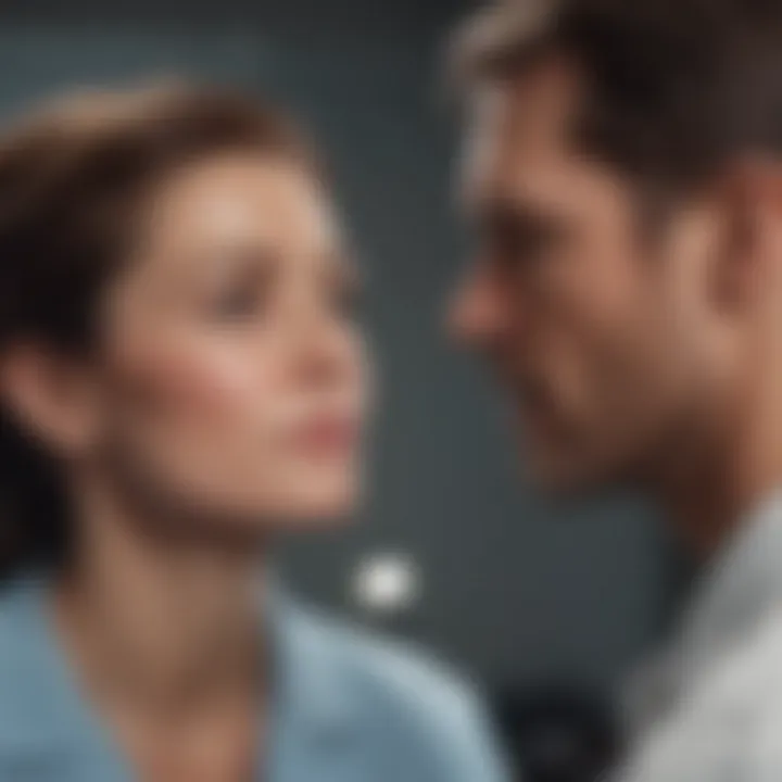 Health professional discussing scar management with a patient