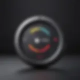 Close-up of Freestyle Libre 2 device showcasing the apple icon