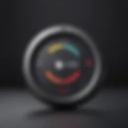 Close-up of Freestyle Libre 2 device showcasing the apple icon