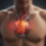 Illustration of atrial flutter showing electrical activity