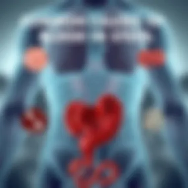 Infographic depicting common causes of blood in stool