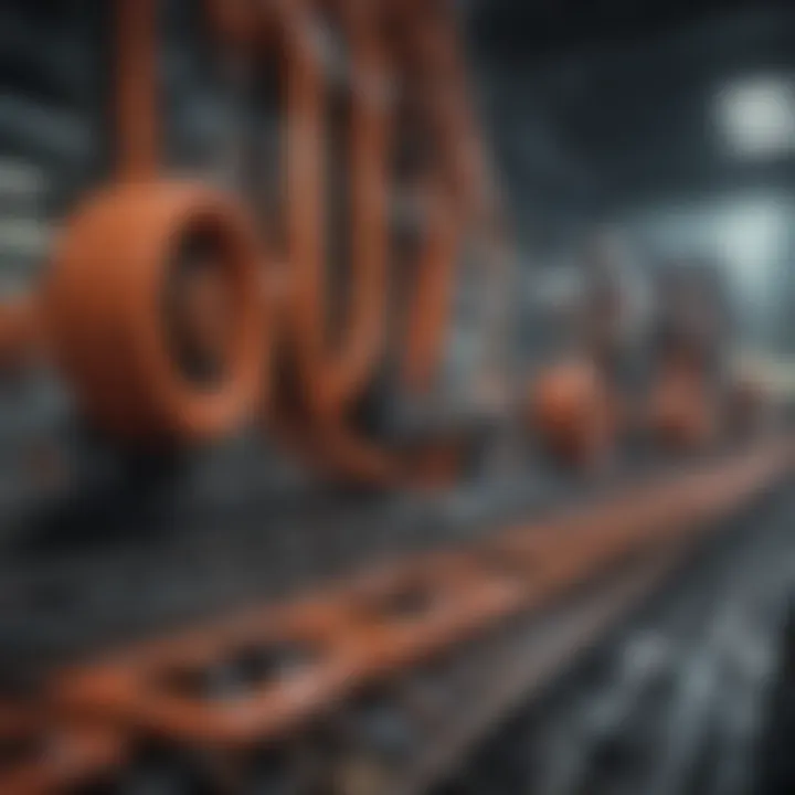 Visual representation of supply chain dynamics influenced by captive production