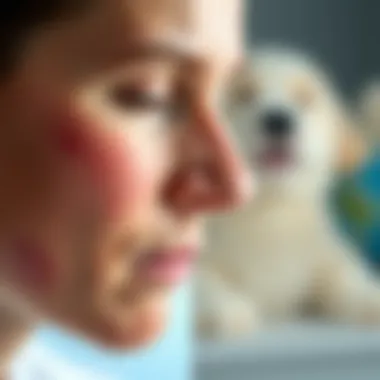 Side-by-side comparison of normal skin and celiac rash