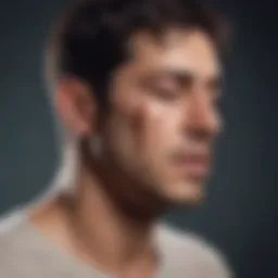 Illustration depicting the intense pain experienced during a cluster headache
