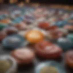 Diverse condom types array