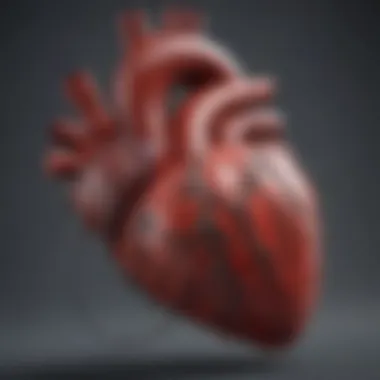 Heart and Blood Pressure Dynamics Illustration of the heart and blood pressure dynamics