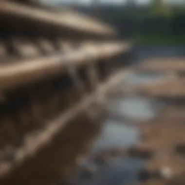 Visual representation of common drainage issues