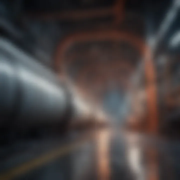 Conceptual image depicting innovative technologies in gas transportation