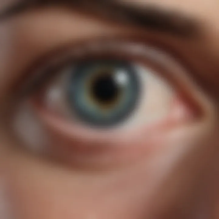 Pathophysiology of keratoconus showing corneal thinning and bulging
