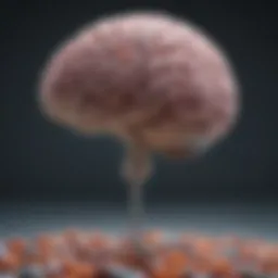Diagram illustrating the pharmacological action of lamotrigine in the brain
