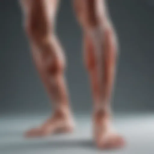 Graphical representation of muscle contraction during leg cramps