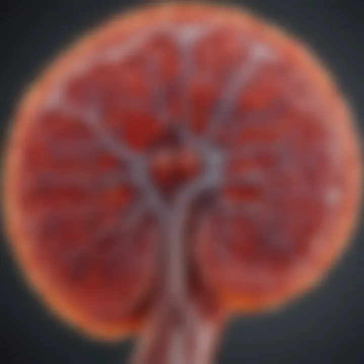 Diagram depicting kidney function and GFR