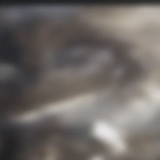 Detailed view of melasma on dark skin, showcasing its unique pattern and coloration.