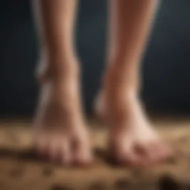 Illustration showing causes of foot pustules